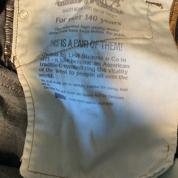 Levi's 511 Dark Navy Men’s Jeans 34 x 32 - Picture 6 of 6